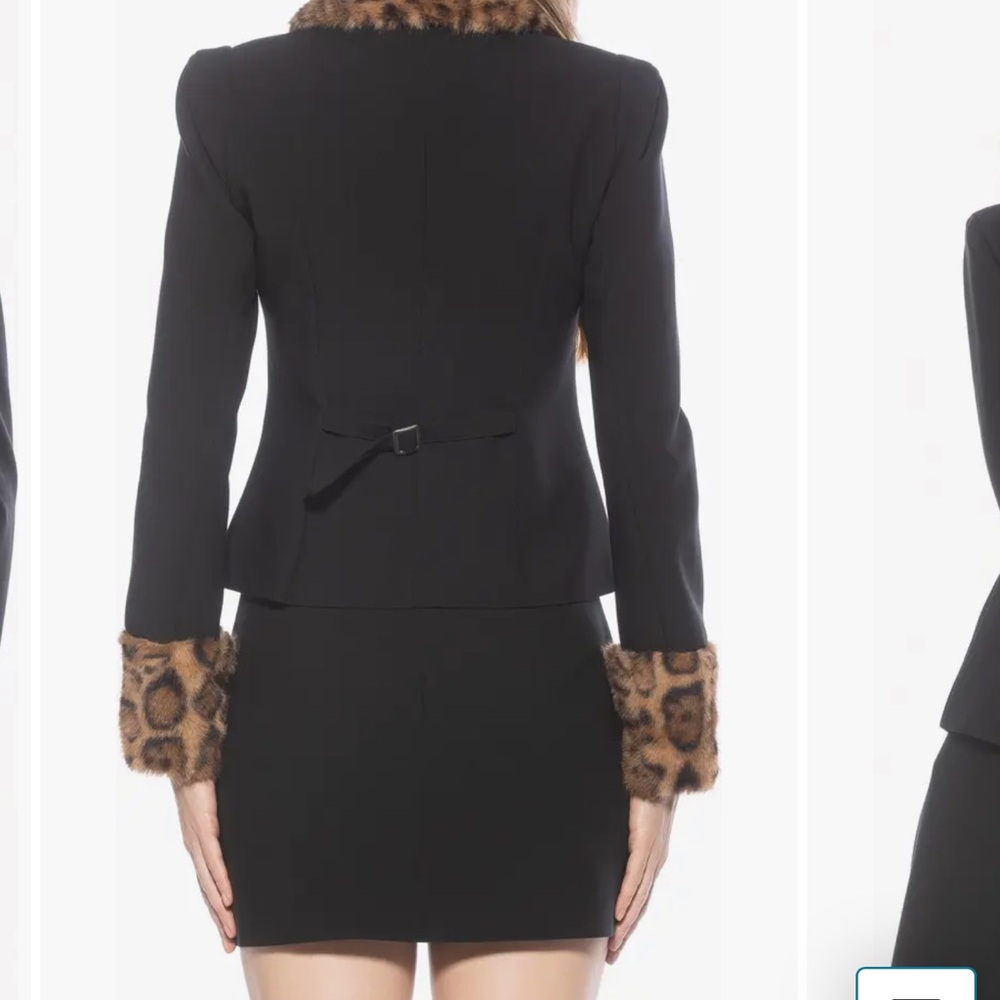 Cheetah/Black Blazer - Picture 3 of 3